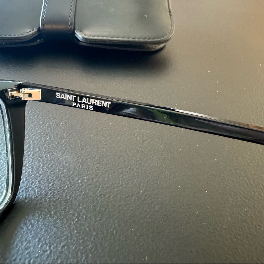 Saint Laurent SL155 Flat Top Black Optical Glasses - Picture 8 of 11